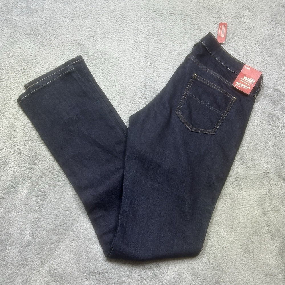 Arizona‎ Jeans  Women's 11 LONG Skinny Dark Wash Denim Stretch TALL 33x34.5 NEW